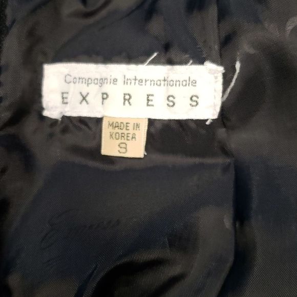 Vintage • black suede pencil skirt - Picture 3 of 7